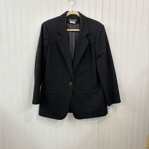 Savannah vintage Elegant Black wool Blazer